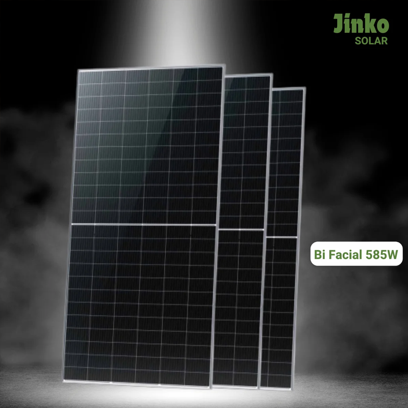 JINKO 585W N Type Bifacial Solar Panel