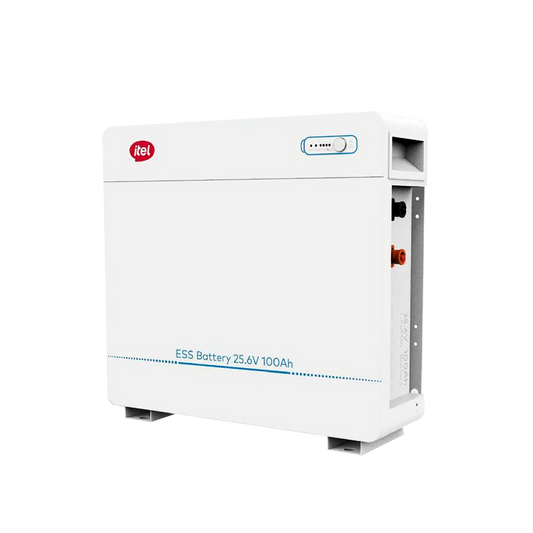 IPW-25100 Itel LiFePO₄ Lithium Battery 25.6V 100Ah – 2.56kWh - IP21